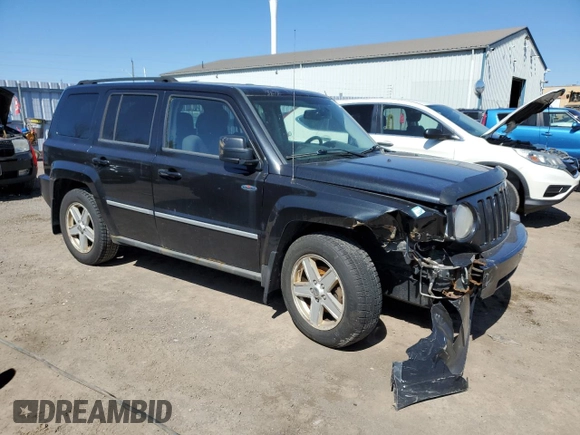 2010 Jeep Patriot Sport with VIN 1J4NF2GB6AD622212, listed as a Copart auction lot 52601705 with 218,001 mi miles and Clean Title. Bid and sale history available at carsss.com. Image 4.