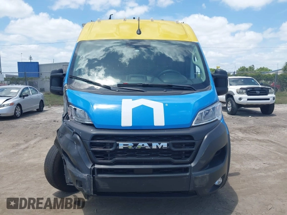 2023 Ram ProMaster Cargo with VIN 3C6LRVBG8PE548461, listed as a IAAI auction lot 42176460 with 32,791 mi miles. Bid and sale history available at carsss.com. Image 12.