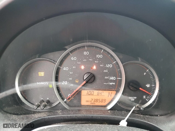 2013 Toyota Yaris L with VIN JTDKTUD37DD567994, listed as a Copart auction lot 44265255 with 238,589 mi miles and Salvage Title. Bid and sale history available at carsss.com. Image 9.