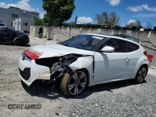 2013 Hyundai Veloster w/Gray Int with VIN KMHTC6AD1DU166305, listed as a Copart auction lot 60371385 with 88,101 mi miles and Salvage title. Bid and sale history available at DreamBid. Image 1.