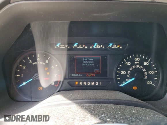 2018 Ford F-150 XL with VIN 1FTEX1CB0JFB12963, listed as a Copart auction lot 51076365 with 107,086 mi miles and Salvage Title. Bid and sale history available at carsss.com. Image 9.