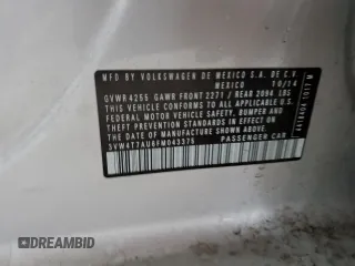 2015 Volkswagen GTI Autobahn z VIN 3VW4T7AU6FM043375, wystawiony jako Copart lot #54059565 z przebiegiem 101 202 mil mil oraz Szkoda całkowita • Salvage title. Historia ofert i sprzedaży dostępna na DreamBid. Obrazek 12.