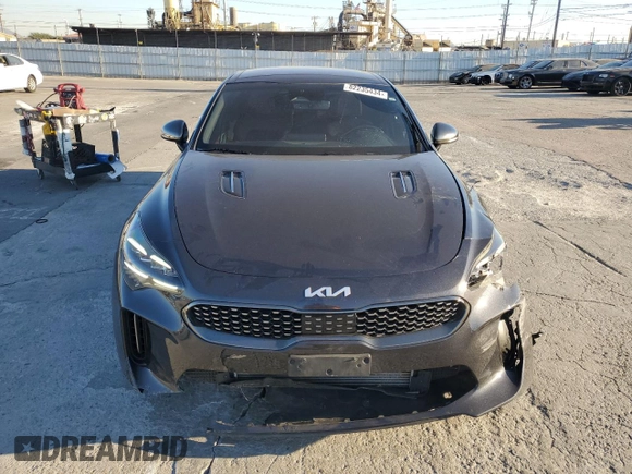 2022 Kia Stinger GT1 with VIN KNAE45LCXN6106633, listed as a Copart auction lot 82235434 with 72,786 mi miles and Salvage Title. Bid and sale history available at DreamBid. Image 5.