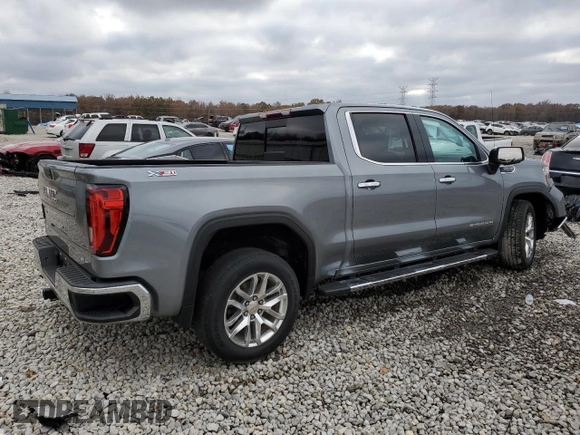 2019 GMC Sierra 1500 SLT z VIN 3GTU9DEDXKG211828, wystawiony jako Copart lot #84174264 z przebiegiem Nie podano mil oraz Szkoda całkowita • Salvage title. Historia ofert i sprzedaży dostępna na DreamBid. Obrazek 3.