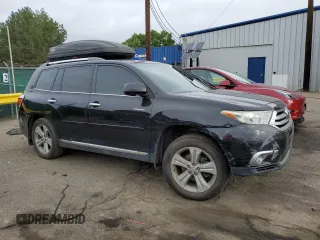 2013 Toyota Highlander Limited with VIN 5TDDK3EH6DS219401, listed as a Copart auction lot 62085705 with 282,264 mi miles and Salvage title. Bid and sale history available at DreamBid. Image 4.