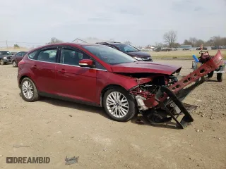 2015 Ford Focus Titanium with VIN 1FADP3N28FL217558, listed as a Copart auction lot 49910455 with 96,582 mi miles and Salvage Title. Bid and sale history available at carsss.com. Image 4.