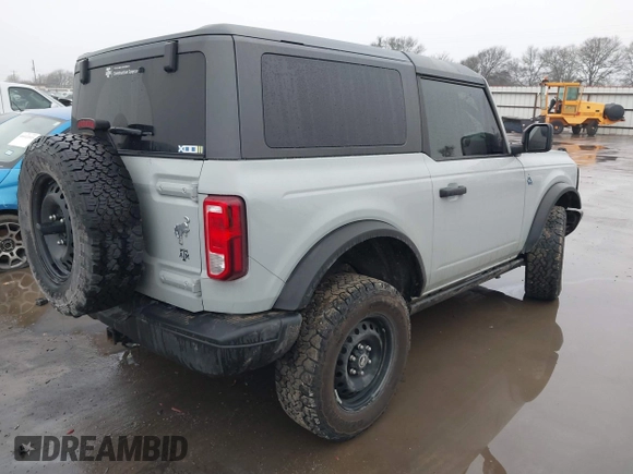 2023 Ford Bronco with VIN 1FMDE5AH7PLB27790, listed as a IAAI auction lot 41435714 with 27,930 mi miles. Bid and sale history available at carsss.com. Image 4.