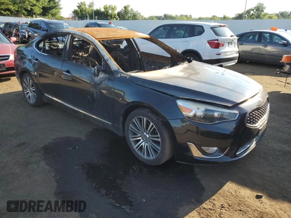 2014 Kia Cadenza Premium with VIN KNALN4D76E5131857, listed as a Copart auction lot 62322354 with Not Provided miles and Salvage Title. Bid and sale history available at carsss.com. Image 4.