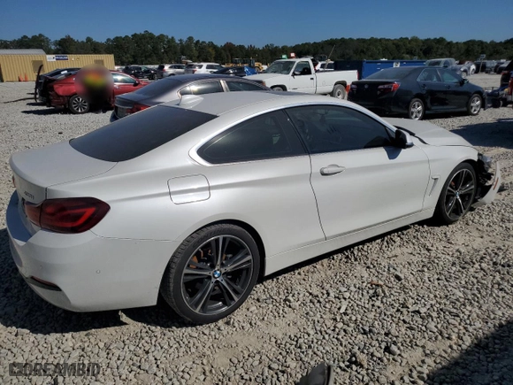 2020 BMW 4 Series 430i with VIN WBA4W3C03LAG91519, listed as a Copart auction lot 81572414 with 95,854 mi miles and Salvage Title. Bid and sale history available at carsss.com. Image 3.