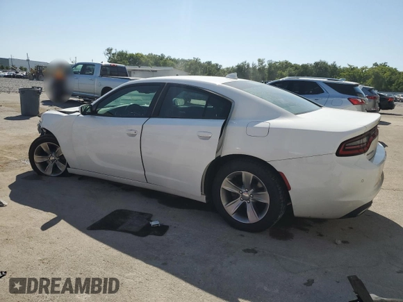 2018 Dodge Charger SXT Plus with VIN 2C3CDXHG7JH169445, listed as a Copart auction lot 53265555 with 107,024 mi miles and Salvage Title. Bid and sale history available at carsss.com. Image 2.