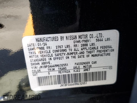 2024 Nissan ARIYA Venture+ with VIN JN1BF0AA4RM432551, listed as a Copart auction lot 52808755 with 13,947 mi miles and Salvage Title. Bid and sale history available at carsss.com. Image 13.