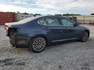 2014 Kia Cadenza Premium with VIN KNALN4D72E5122525, listed as a Copart auction lot 72458234 with 212,900 mi miles and Salvage Title. Bid and sale history available at carsss.com. Image 3.
