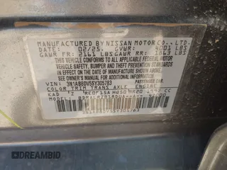 2025 Nissan Sentra SR z VIN 3N1AB8DV5SY305783, wystawiony jako IAAI lot #42480852 z przebiegiem 5 377 mil mil oraz . Historia ofert i sprzedaży dostępna na DreamBid. Obrazek 9.
