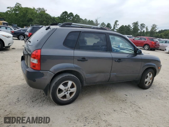 2007 Hyundai Tucson GLS with VIN KM8JM12B27U515691, listed as a Copart auction lot 68236814 with 120,898 mi miles and Salvage Title. Bid and sale history available at carsss.com. Image 3.
