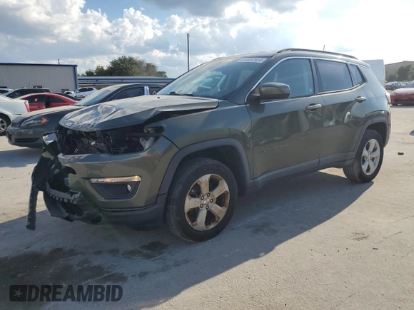 2018 Jeep Compass Latitude with VIN 3C4NJDBB7JT231278, listed as a Copart auction lot 72057934 with 54,039 mi miles and Salvage Title. Bid and sale history available at DreamBid. Image 1.