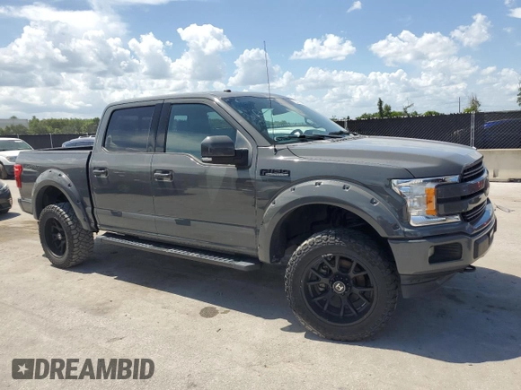 2018 Ford F-150 XL with VIN 1FTEW1EG6JFD93727, listed as a Copart auction lot 65403215 with 187,340 mi miles and Clean title. Bid and sale history available at DreamBid. Image 4.