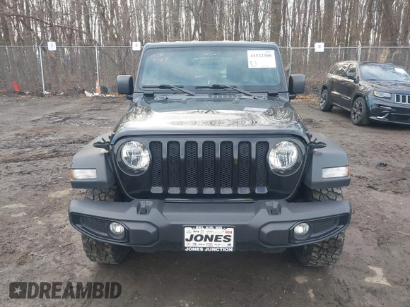2022 Jeep Wrangler Unlimited Sport S with VIN 1C4HJXDG1NW141244, listed as a IAAI auction lot 41532388 with 27,829 mi miles. Bid and sale history available at carsss.com. Image 12.
