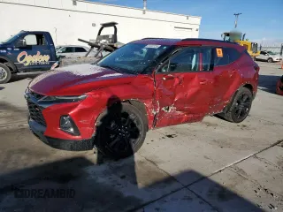 2021 Chevrolet Blazer RS z VIN 3GNKBKRS4MS534871, wystawiony jako Copart lot #51382725 z przebiegiem 45 397 mil mil oraz Szkoda całkowita • Salvage title. Historia ofert i sprzedaży dostępna na DreamBid. Obrazek 1.