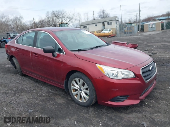 2017 Subaru Legacy with VIN 4S3BNAB63H3044697, listed as a IAAI auction lot 41957611 with 95,927 mi miles. Bid and sale history available at carsss.com. Image 1.