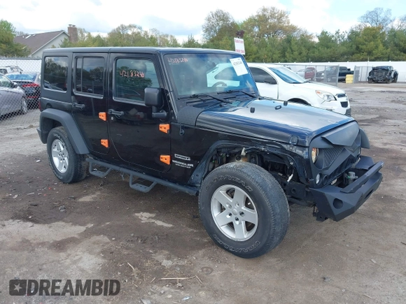 2017 Jeep Wrangler Unlimited Sport с VIN 1C4BJWDG8HL683432, выставлен на аукционе IAAI как лот 42183240 с пробегом 144 925 миль миль и . История ставок и продаж доступна на DreamBid. Изображение 1.