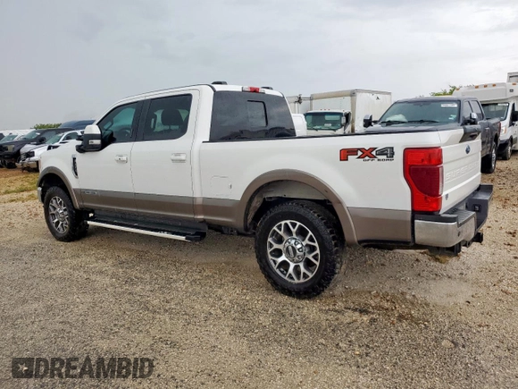 2022 Ford F-250 XL with VIN 1FT8W2BT6NEG01444, listed as a Copart auction lot 62146025 with 81,334 mi miles and Clean title. Bid and sale history available at DreamBid. Image 2.