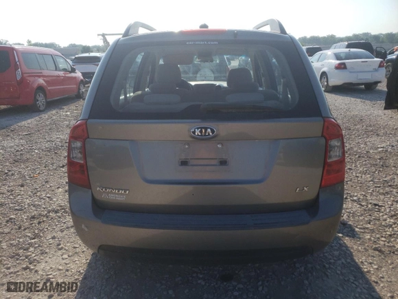 2009 Kia Rondo LX Base with VIN KNAFG528697282779, listed as a Copart auction lot 58926614 with 115,355 mi miles and Salvage Title. Bid and sale history available at carsss.com. Image 6.