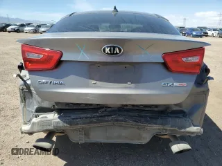 2015 Kia Optima SX Turbo with VIN 5XXGR4A69FG515052, listed as a Copart auction lot 49171325 with 154,008 mi miles and Salvage Title. Bid and sale history available at carsss.com. Image 6.