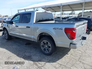 2024 Ford F-150 STX with VIN 1FTEW2LP4RKD24322, listed as a IAAI auction lot 41849417 with 7,199 mi miles and . Bid and sale history available at carsss.com. Image 3.