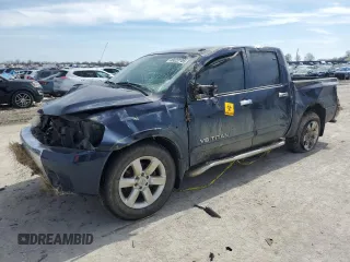 2008 Nissan Titan XE with VIN 1N6BA07D78N351644, listed as a Copart auction lot 46622105 with 130,770 mi miles and Salvage Title. Bid and sale history available at carsss.com. Image 1.