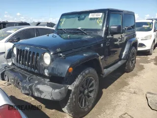 2014 Jeep Wrangler Sahara with VIN 1C4AJWBG3EL258582, listed as a Copart auction lot 74921604 with 17,777 mi miles and Non Repairable. Bid and sale history available at DreamBid. Image 1.