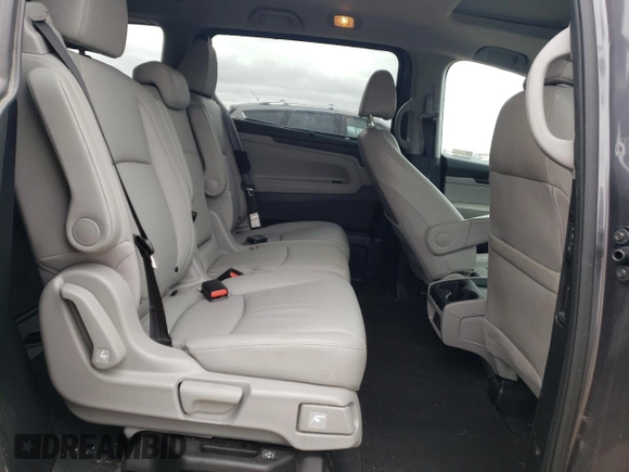 2019 Honda Odyssey EX-L with VIN 5FNRL6H74KB004916, listed as a Copart auction lot 53959205 with 60,100 mi miles and Salvage Title. Bid and sale history available at DreamBid. Image 10.