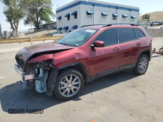 2018 Jeep Cherokee Latitude with VIN 1C4PJLCB9JD611844, listed as a Copart auction lot 61241565 with 70,058 mi miles and Salvage title. Bid and sale history available at DreamBid. Image 1.