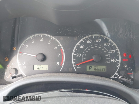 2009 Toyota Corolla with VIN JTDBL40EX9J029628, listed as a IAAI auction lot 42111711 with 168,226 mi miles. Bid and sale history available at carsss.com. Image 7.
