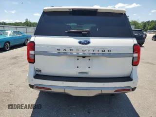2022 Ford Expedition XLT with VIN 1FMJU1HT7NEA32284, listed as a Copart auction lot 61498915 with 23,510 mi miles and Salvage title. Bid and sale history available at DreamBid. Image 6.