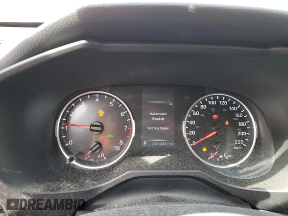 2020 Toyota RAV4 with VIN 2T3R1RFV9LC128802, listed as a Copart auction lot 54586675 with 164,217 mi miles and Salvage title. Bid and sale history available at DreamBid. Image 9.