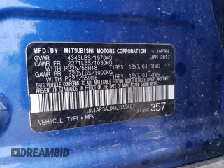 2017 Mitsubishi Outlander Sport ES 2.0 with VIN JA4AP3AUXHZ035407, listed as a Copart auction lot 45696424 with 101,939 mi miles and Salvage Title. Bid and sale history available at carsss.com. Image 13.