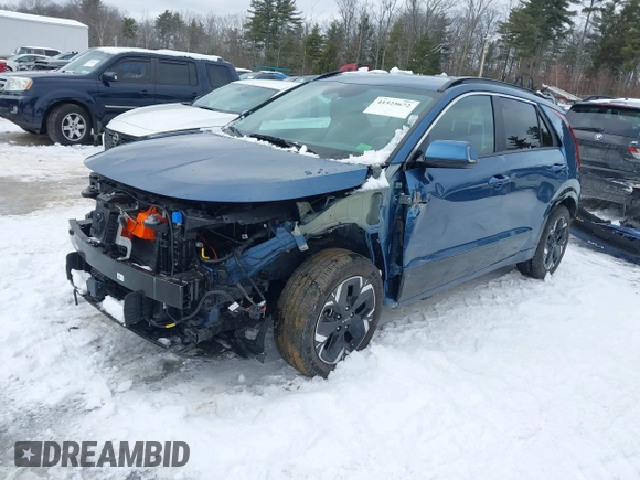 2023 Kia Niro Wind with VIN KNDCR3L15P5014997, listed as a IAAI auction lot 41525672 with 12,499 mi miles and . Bid and sale history available at DreamBid. Image 20.