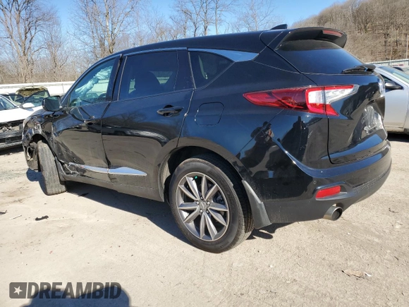 2021 Acura RDX w/Technology Package with VIN 5J8TC2H59ML032015, listed as a Copart auction lot 41673844 with 9,123 mi miles. Bid and sale history available at carsss.com. Image 2.