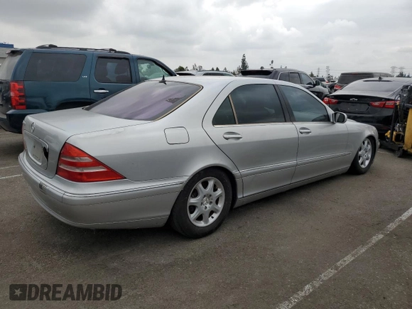 2001 Mercedes-Benz S-Class with VIN WDBNG70J81A140150, listed as a Copart auction lot 76774754 with 160,105 mi miles and Clean Title. Bid and sale history available at carsss.com. Image 3.