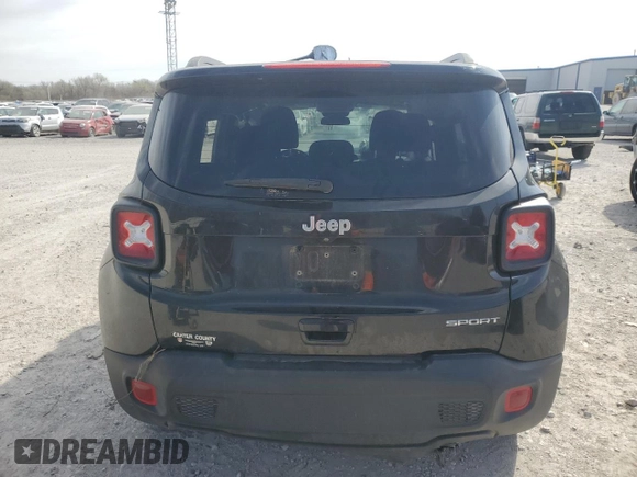 2020 Jeep Renegade Sport with VIN ZACNJAAB7LPL64940, listed as a Copart auction lot 49983135 with 96,186 mi miles and Salvage Title. Bid and sale history available at carsss.com. Image 6.