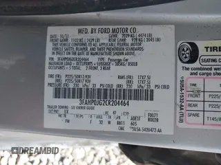 2012 Ford Fusion SEL with VIN 3FAHP0JG2CR204464, listed as a IAAI auction lot 42635728 with 152,251 mi miles and . Bid and sale history available at DreamBid. Image 9.