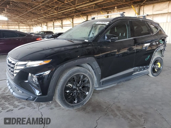 2022 Hyundai Tucson N Line with VIN KM8JF3AE1NU109013, listed as a Copart auction lot 41794345 with 37,064 mi miles and Salvage Title. Bid and sale history available at carsss.com. Image 1.