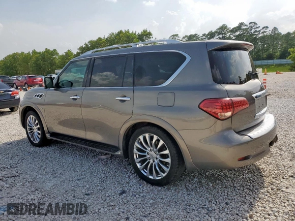 2016 Infiniti QX80 with VIN JN8AZ2NF3G9611394, listed as a Copart auction lot 63122345 with 165,281 mi miles and Salvage title. Bid and sale history available at DreamBid. Image 2.