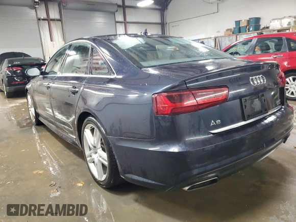 2017 Audi A6 Premium with VIN WAUF8AFC0HN046384, listed as a Copart auction lot 50129315 with 125,262 mi miles and Salvage Title. Bid and sale history available at carsss.com. Image 2.