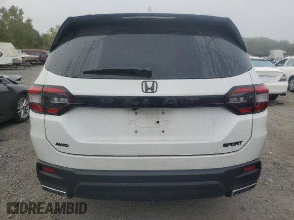 2023 Honda Pilot Sport with VIN 5FNYG1H38PB001959, listed as a Copart auction lot 72115874 with 44,401 mi miles and Salvage Title. Bid and sale history available at carsss.com. Image 6.