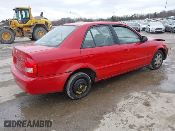 2000 Mazda Protege DX with VIN JM1BJ2224Y0277889, listed as a IAAI auction lot 41160593 with 124,586 mi miles and . Bid and sale history available at DreamBid. Image 4.