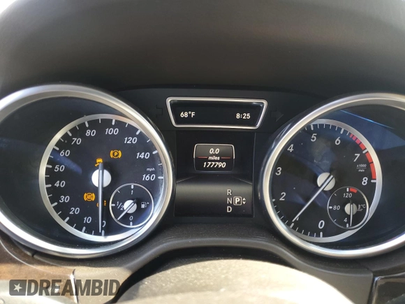 2015 Mercedes-Benz M 350 with VIN 4JGDA5JB9FA608061, listed as a Copart auction lot 55163285 with 177,790 mi miles and Salvage title. Bid and sale history available at DreamBid. Image 9.