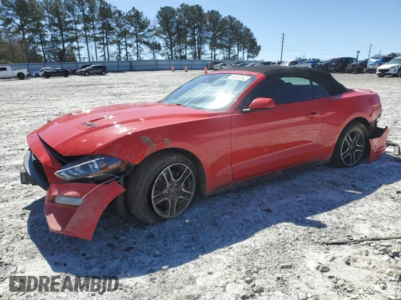 2022 Ford Mustang EcoBoost z VIN 1FATP8UH0N5115883, wystawiony jako Copart lot #49537545 z przebiegiem 57 124 mil mil oraz Szkoda całkowita • Salvage title. Historia ofert i sprzedaży dostępna na DreamBid. Obrazek 1.