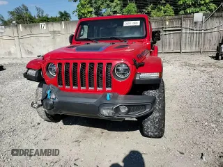 2022 Jeep Wrangler Unlimited Rubicon with VIN 1C4JJXR63NW187448, listed as a Copart auction lot 52911385 with 32,442 mi miles and Salvage title. Bid and sale history available at DreamBid. Image 10.