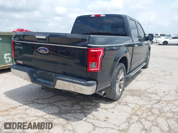 2017 Ford F-150 XL with VIN 1FTEW1CP9HKC33135, listed as a IAAI auction lot 42025383 with 153,658 mi miles. Bid and sale history available at carsss.com. Image 4.